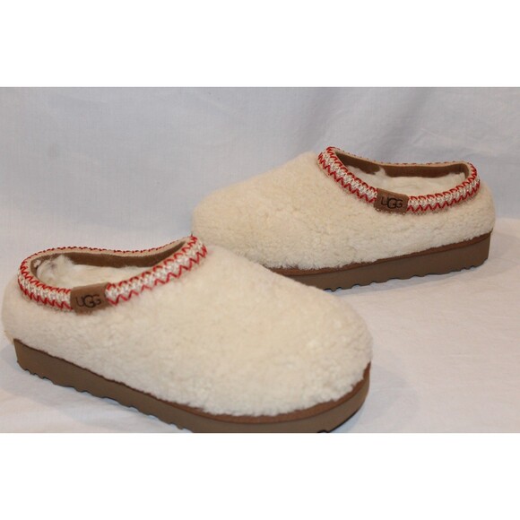 UGG WOMEN'S TASMAN CURLY SHEARLING SLIP ON SLIPPERS NATURAL NIB SZ 11 - Picture 3 of 5